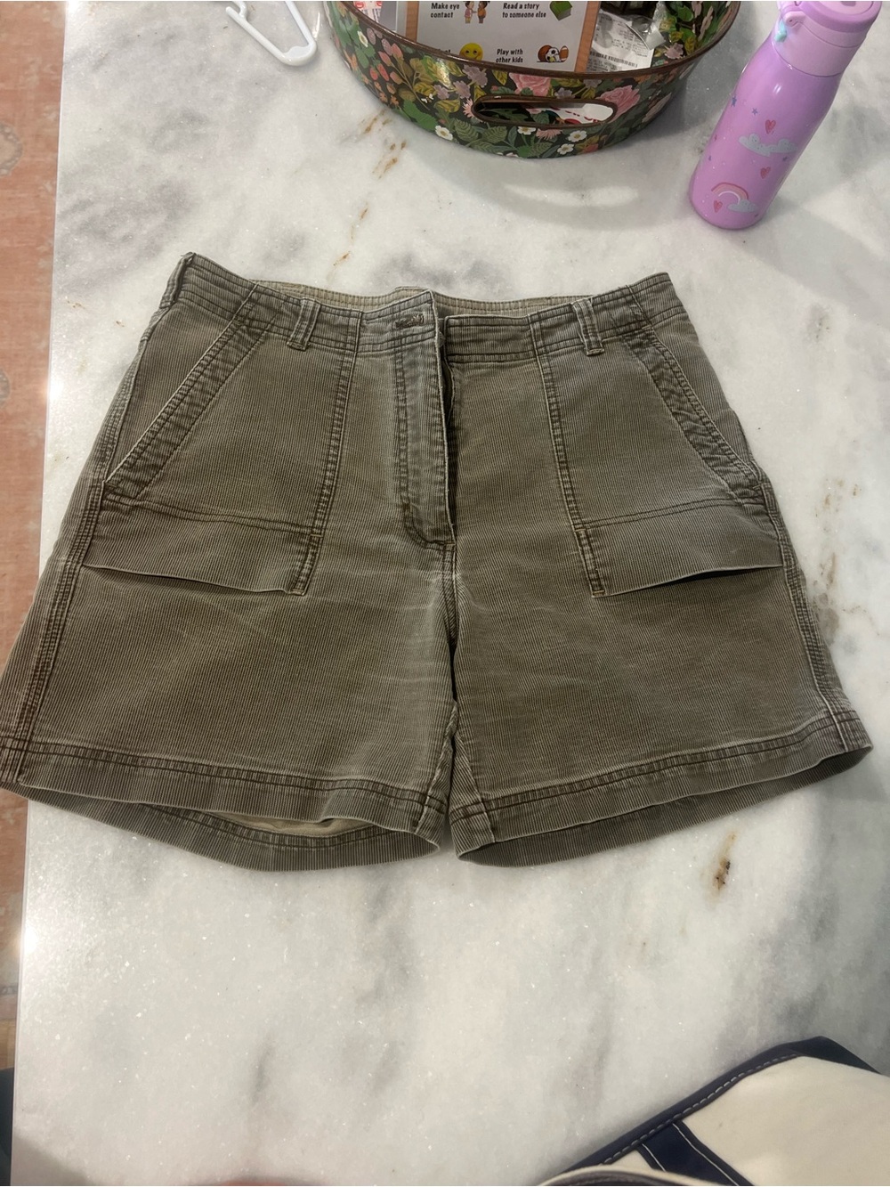 Woolrich Olive Utility Bermuda Shorts